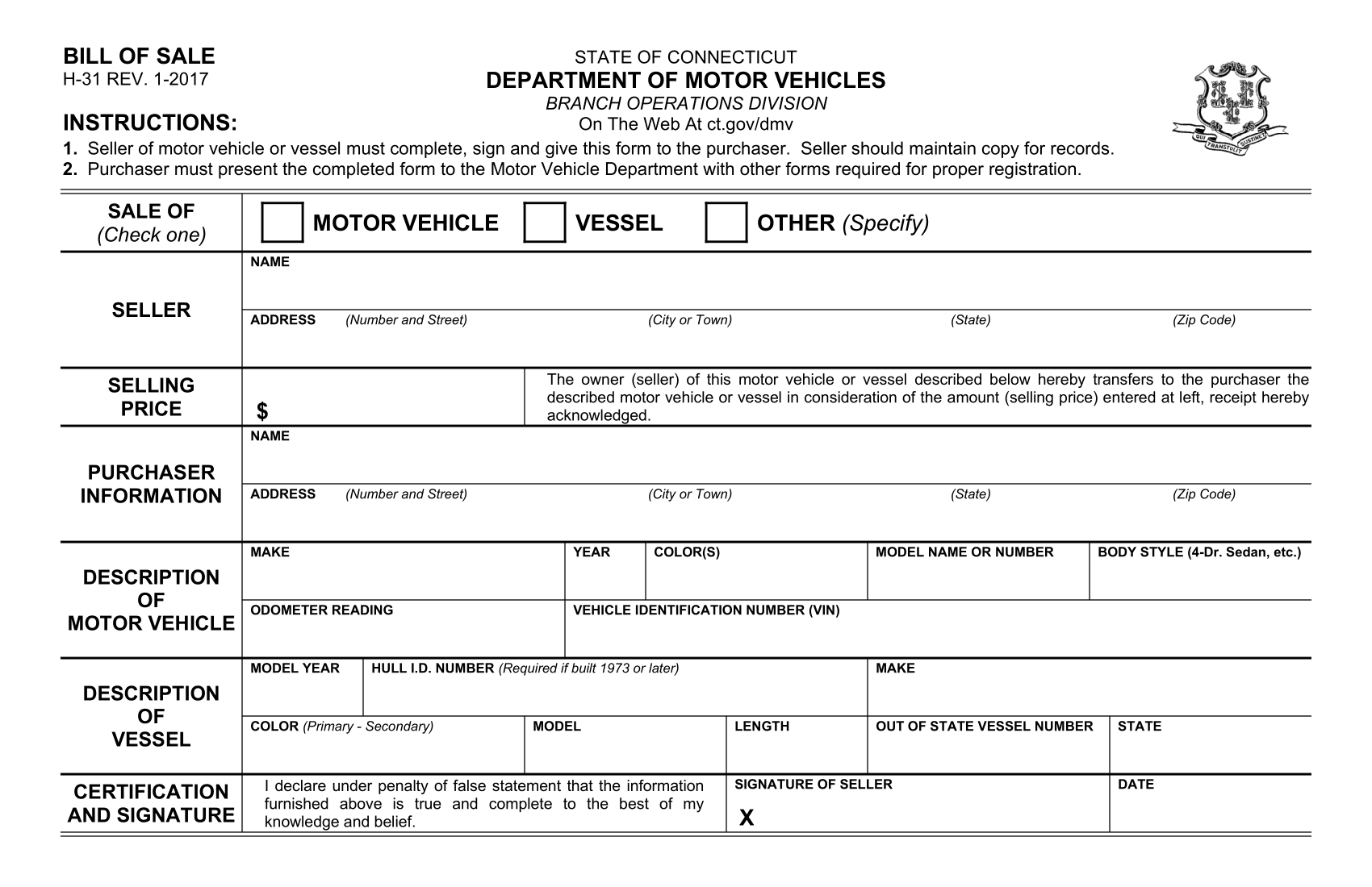 connecticut-bill-of-sale