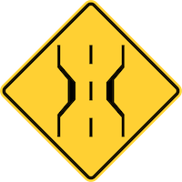 Narrow Bridge Sign