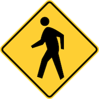 Señal de Cruce de Peatones